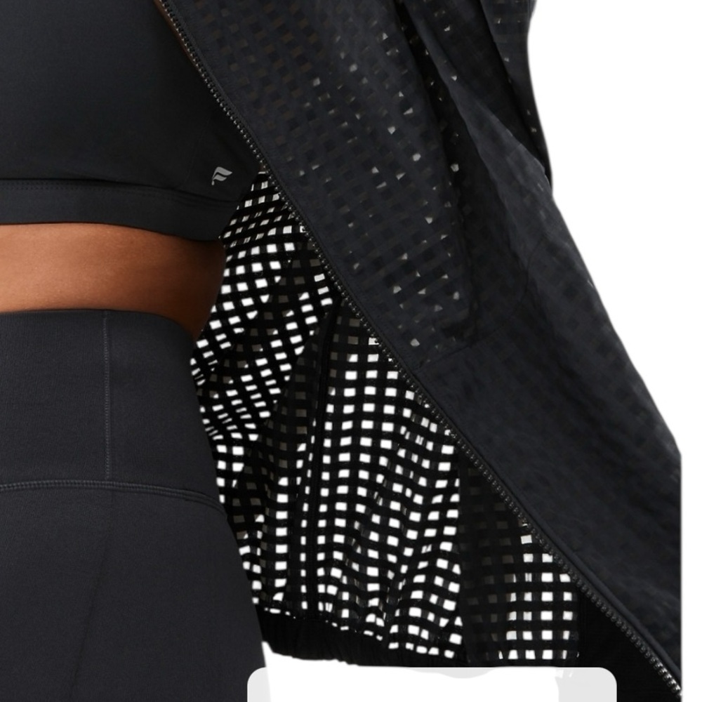Fabletics Cleo Lightweight Workout Jacket Black S… - image 3